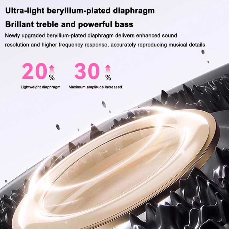 Bluetooth Headset,Open Ear Earbuds,Wireless Ear Clip Headphones with Display Screen,Bluetooth Noise Canceling Headset Sports Earphones for Sports Running Workout - Image 4